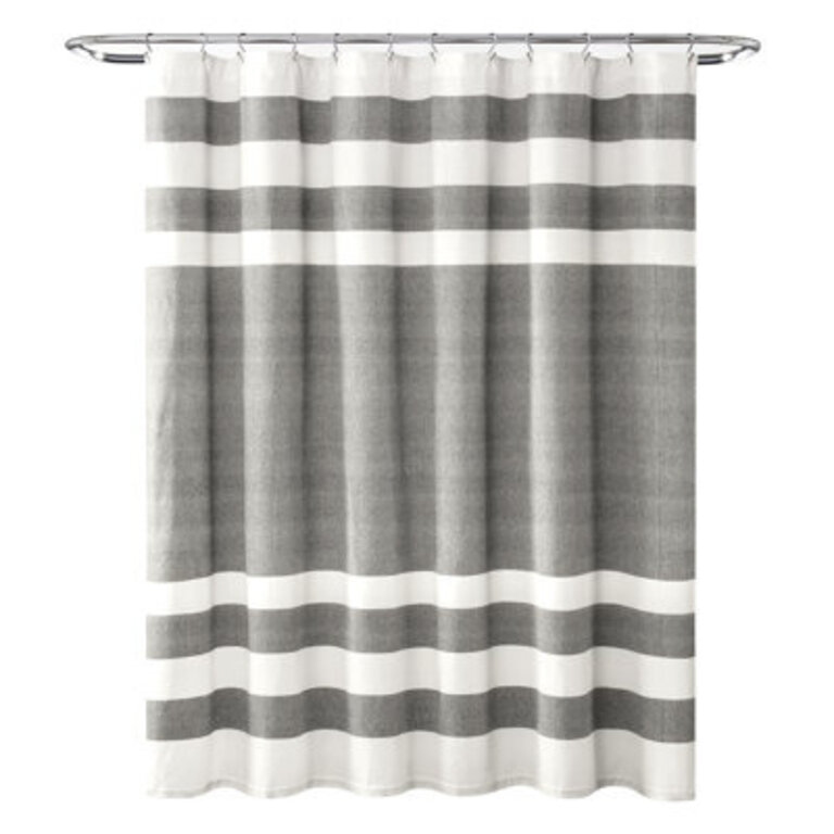 Cape Cod Stripe Cotton Striped Shower Curtain