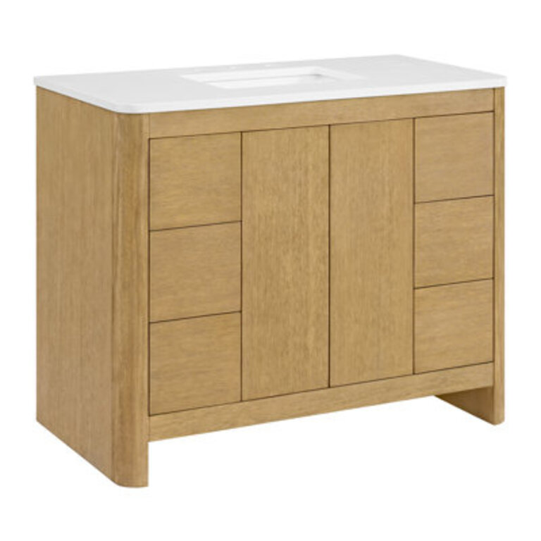 Raye 42'' Single Bathroom Vanity with Quartz Top