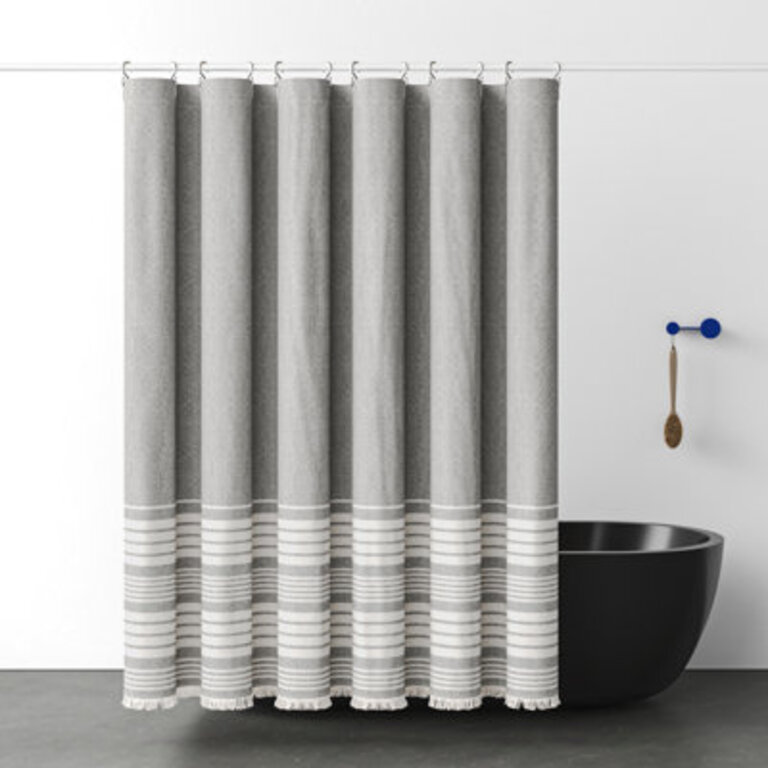 Nantucket Cotton Striped Shower Curtain