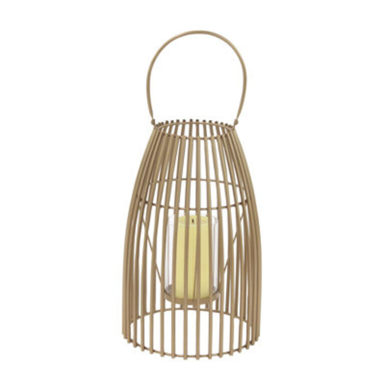 Metal Decorative Indoor Outdoor Candle Lantern with Handle