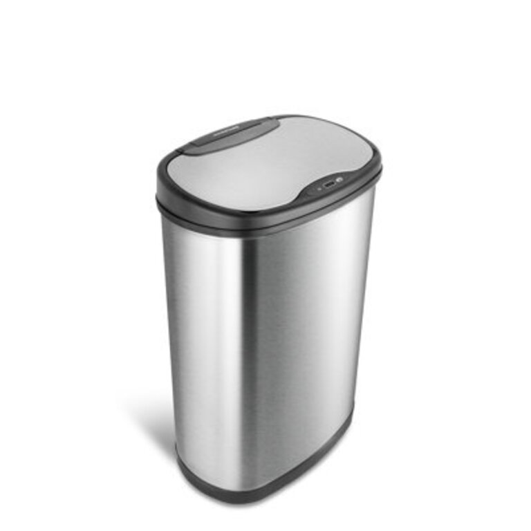 Nine Stars 132 Gallon Stainless Steel Motion Sensor Trash Can