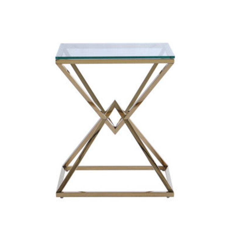 Taft Avenue Glass Top End Table
