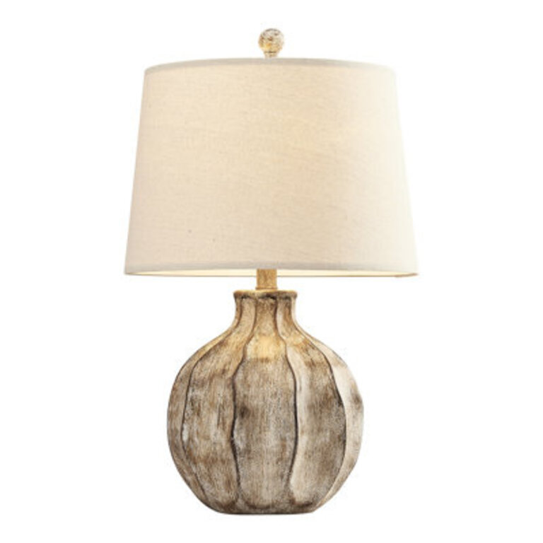 Farmhouse Rustic Resin Table Lamp