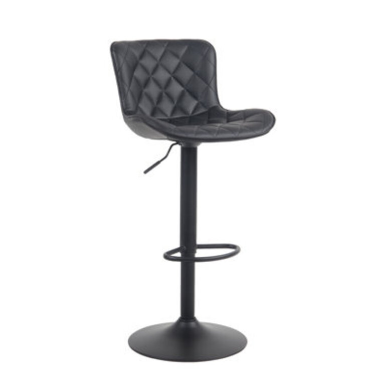 Denan Swivel Adjustable Height Bar Stools Leather Modern Barstools Upholstered Counter Stool