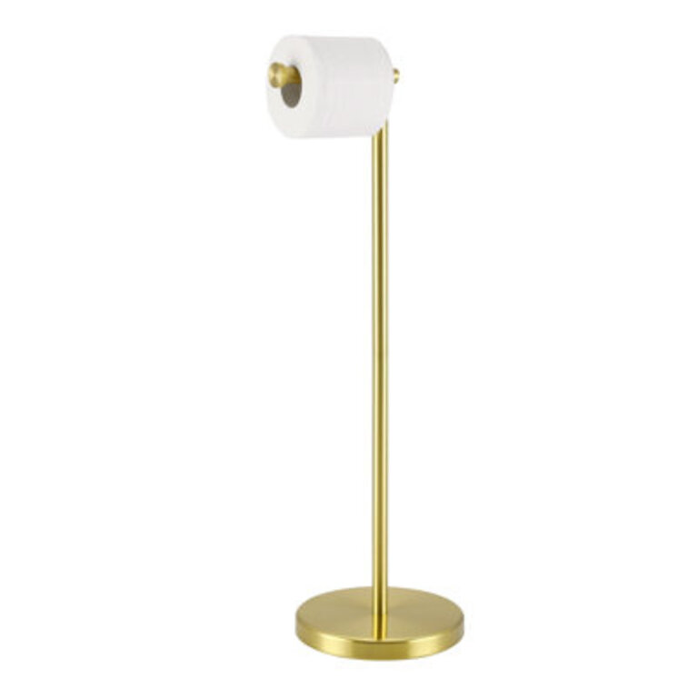 KES Freestanding Toilet Paper Holder with Weighted Base 26 H SUS304 Stainless Steel