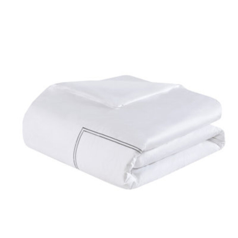 500 Thread Count Luxury Collection 100 Cotton Sateen Embroidered Comforter Set