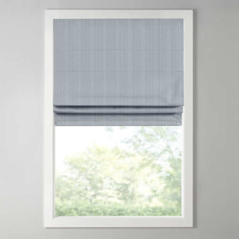 Galen Basketweave Cordless Room Darkening Single Roman Shade