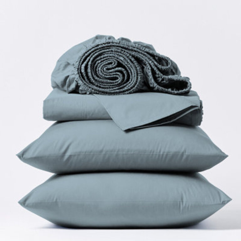 Adelaja 300 Thread Count Organic 100 Cotton Cool  Crisp Percale Weave Sheet Set