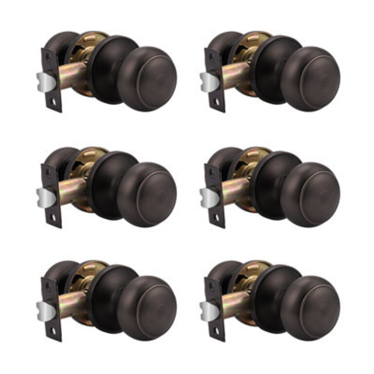 Passage Door Knobs with Round Rosette