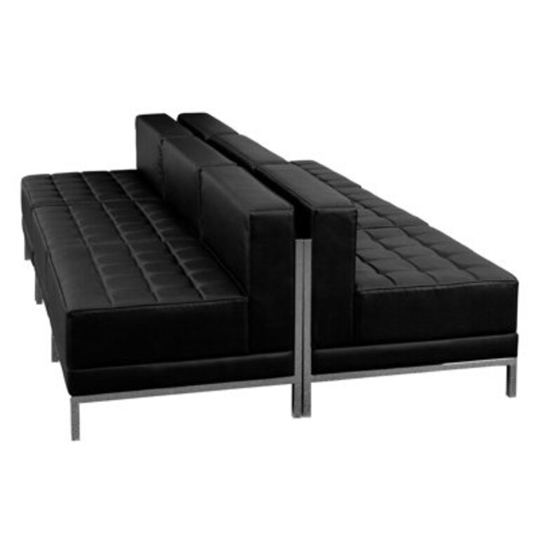 HERCULES Imagination Series 6 Piece LeatherSoft Modular Lounge Set with Taut Back and Seat