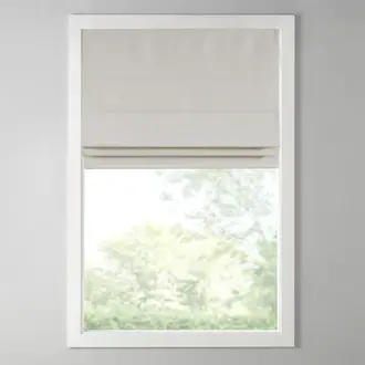 Galen Basketweave Cordless Room Darkening Single Roman Shade