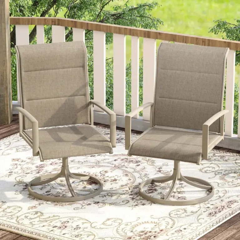 Tichelle Metal Outdoor Dining Armchair