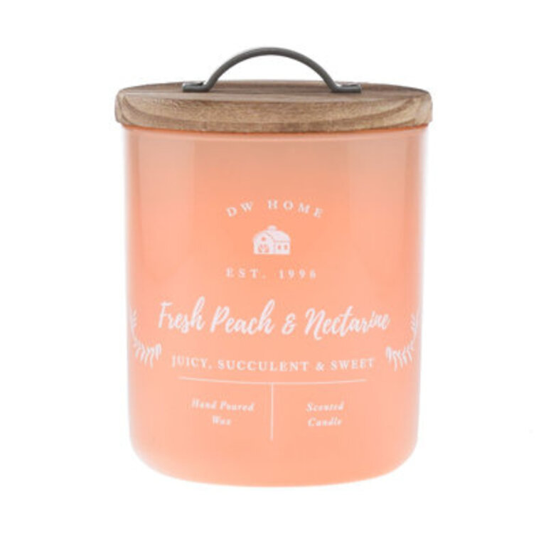 Fresh Peach And Nectarine Scented Jar Candle