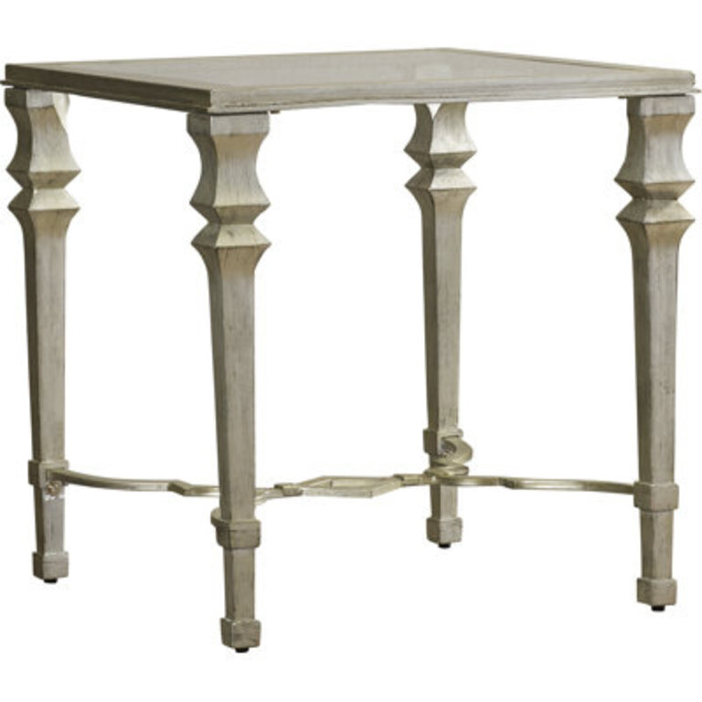 Anne Glass Top End Table