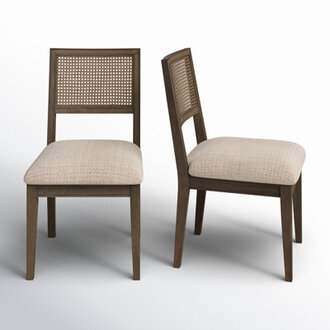 Set of 2 Centennial Cane Back Dining Side Chairs