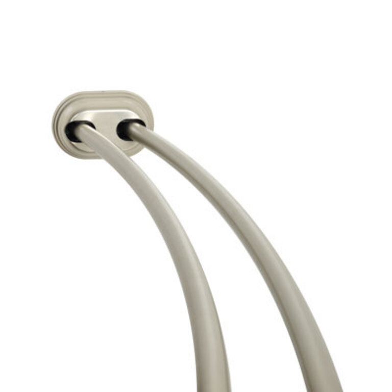 72 Adjustable Double Curved Tension Shower Curtain Rod