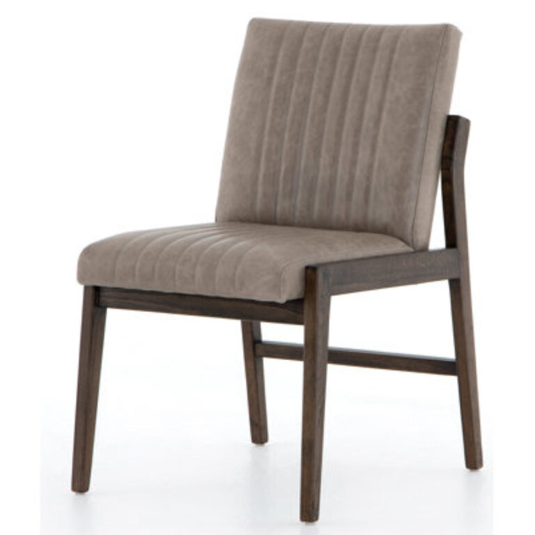 Stavros 195 H Genuine Leather Upholstered Side Chair