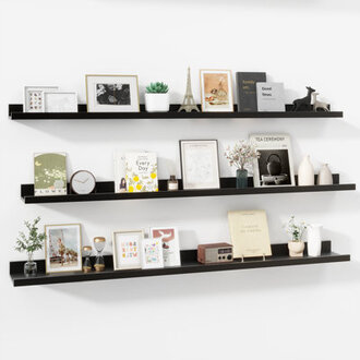 Wall-Mounted Floating Shelves for Bedroom Living Room
