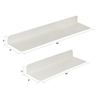 2 Piece Metal Bracket Shelf