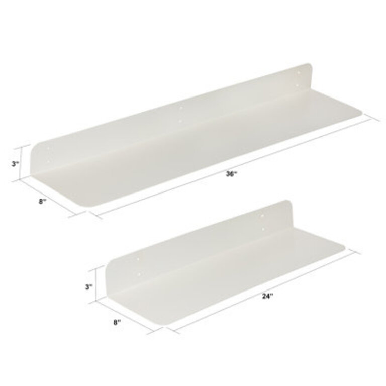 2 Piece Metal Bracket Shelf