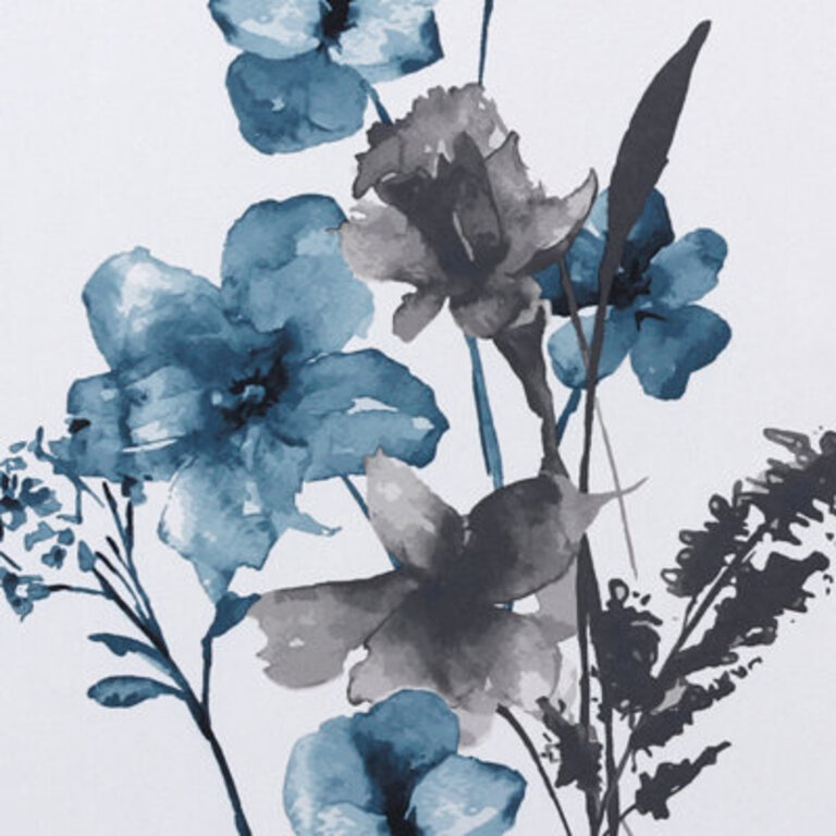 Peshy Floral Printed 100 Blackout Window Treatment Curtains Thermal Grommet Curtains for Bedroom with Black Liner