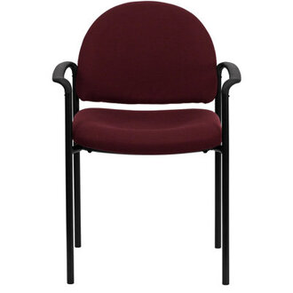 Prather Tania Comfort Upholstered Stackable Side Reception Chair