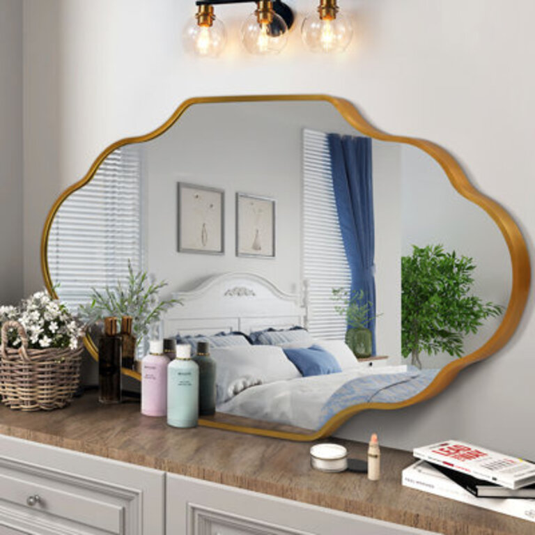 Kaleeah Metal Oval Mirror