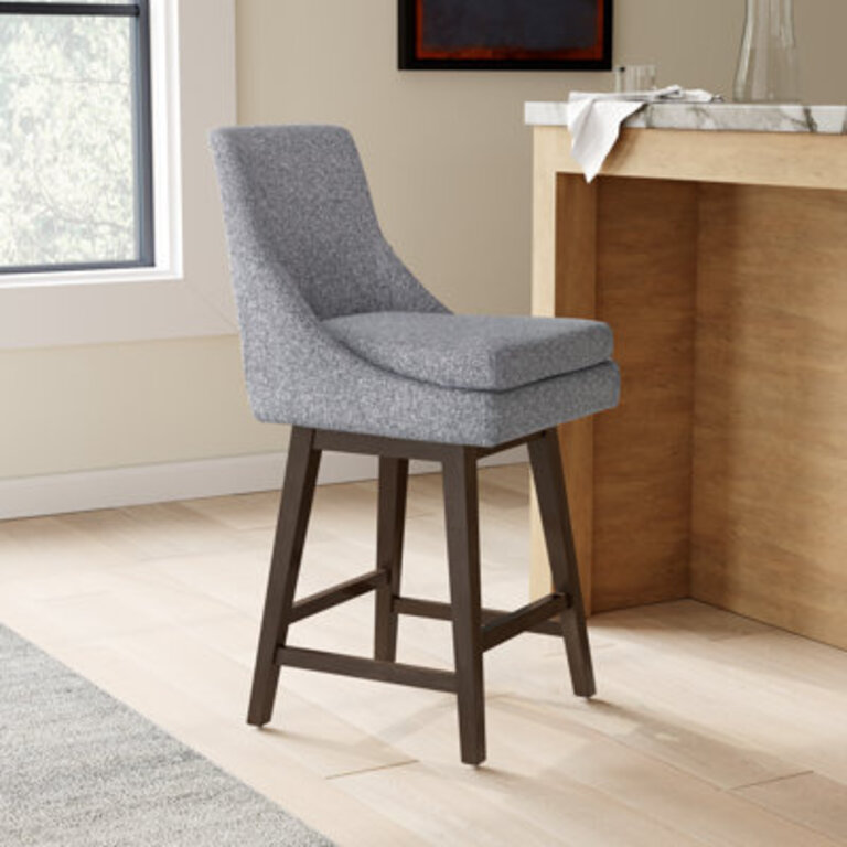 Zahara Upholstered Swivel Counter Stool