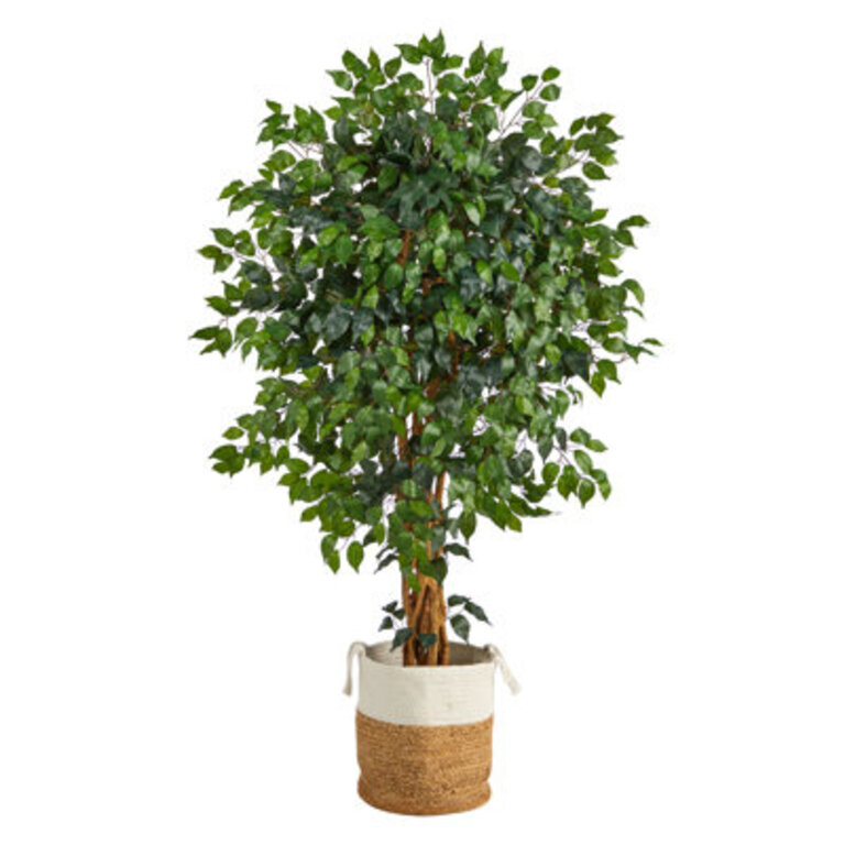 66 Faux Ficus Tree in Planter