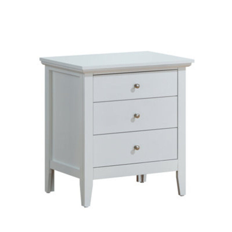 Hammond 3 - Drawer Nightstand Bed Side Table Wood Nightstand Small Bedside Table And Dresser