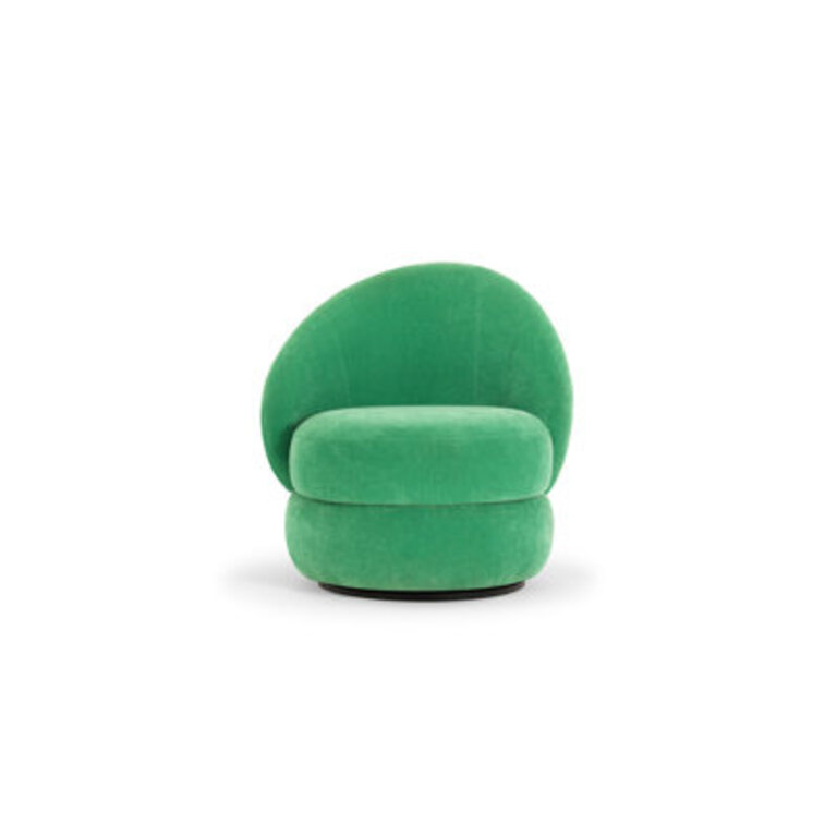 Bennie Upholstered Swivel Barrel Chair