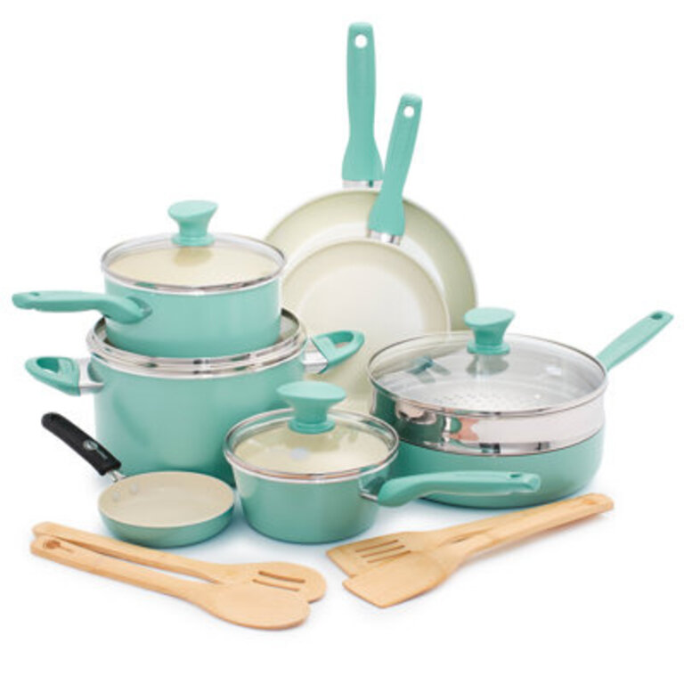 GreenPan Rio Nonstick 16-Pc Cookware Set