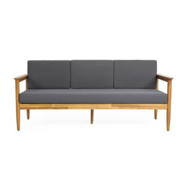 Weatogue 7625 Wide Acacia Patio Sofa with Cushions