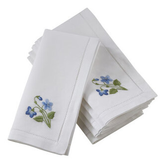 Sowa Cotton Embroidered Square Napkin