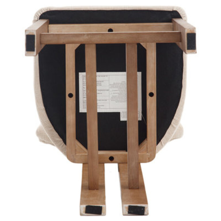 Francile Upholstered Stool with Solid Wood Frame
