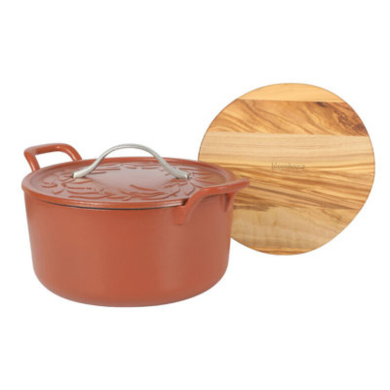 Bloomhouse 7 Qt Cast Iron Dutch Oven w Lid