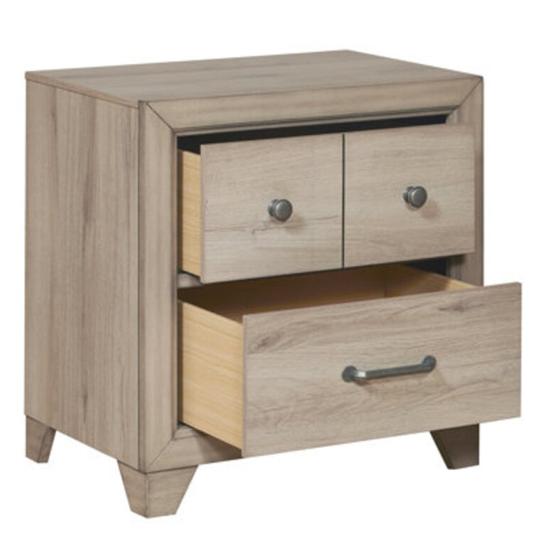 Kareem 3 Drawer Nightstand with USB