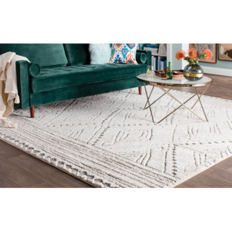 Depasquale BeigeLight Gray Modern Geometric Area Rug