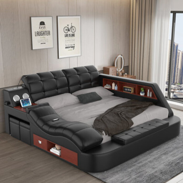 Upholstered Sleigh Bed