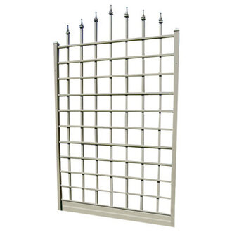 Dura-Trel Winchester 57 x 95 Inch PVC Vinyl Outdoor Garden Patio Trellis White