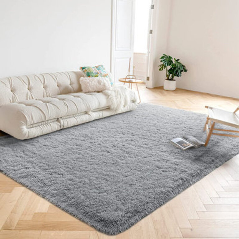 Shahen Shag Gray Area Rug