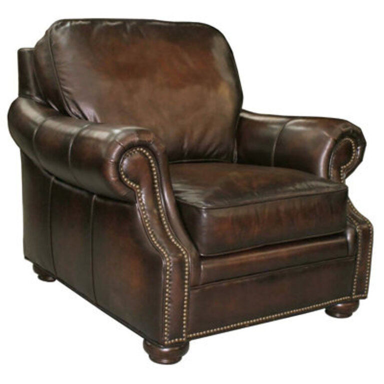 CC 405 Wide Genuine Leather Club Chair