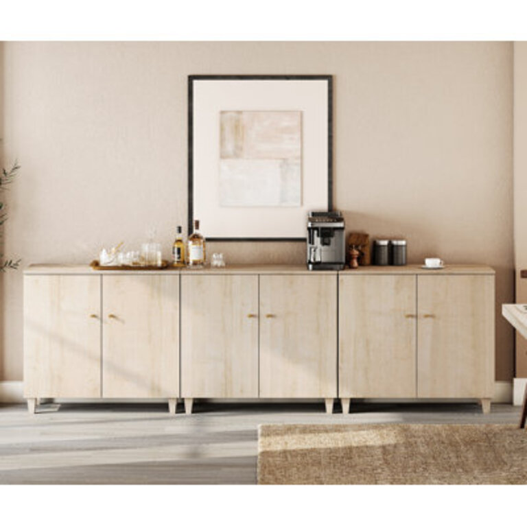 Lysiane 6-Door Buffet Cabinet Sideboard For Kitchen Dining Room