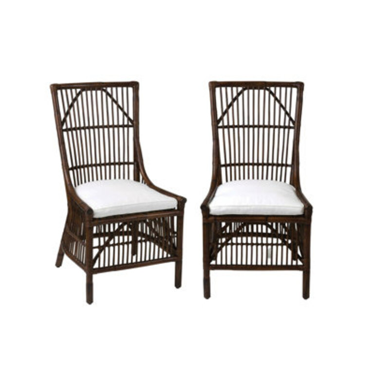 Barkley WickerRattan Slat Back Side Chair