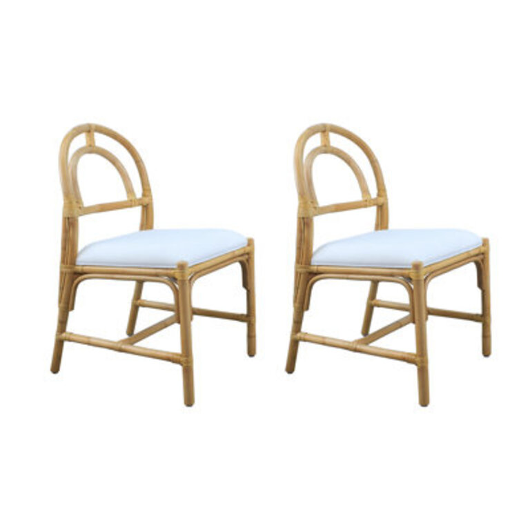 Kaelyn Arched Rattan Dining Chair