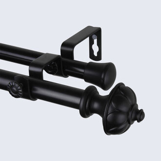 Remi Curtain Double Rod  Hardware Set