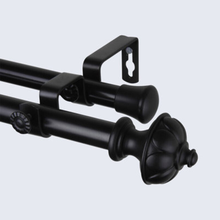 Remi Curtain Double Rod  Hardware Set