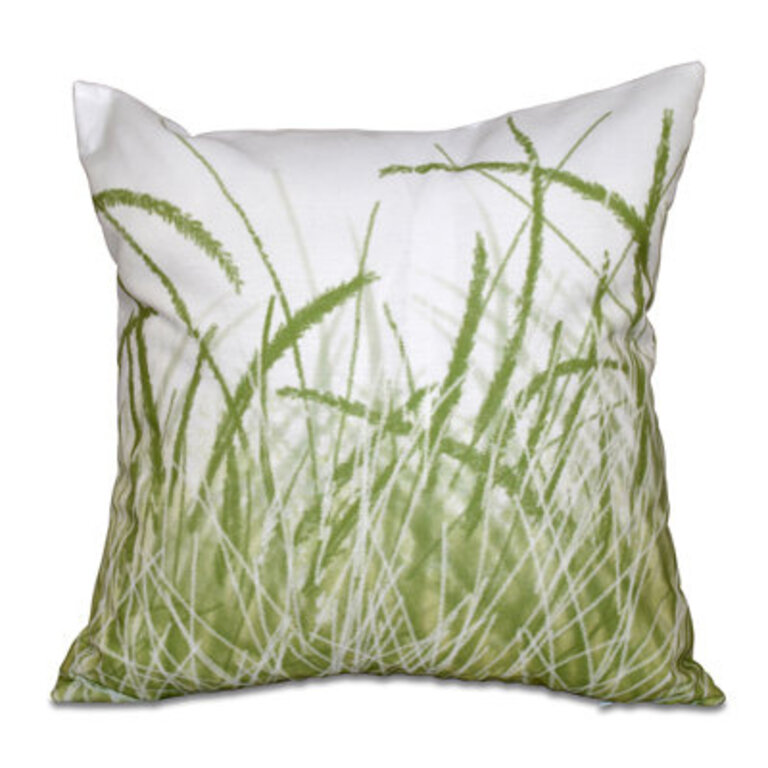 Beach Vacation Grass Square Pillow Cover  Insert