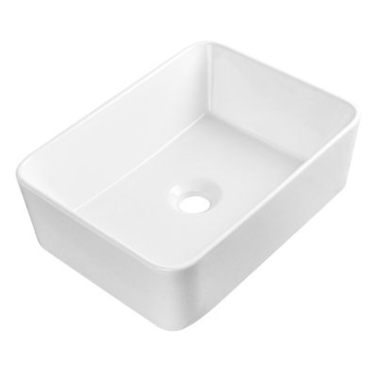 DeerValley Liberty 16 x 12 Rectangular Vitreous China Vessel Bathroom Sink