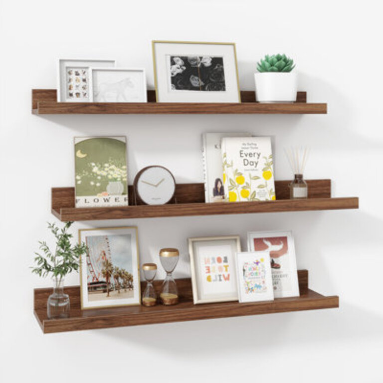 Wall-Mounted Floating Shelves for Bedroom Living Room